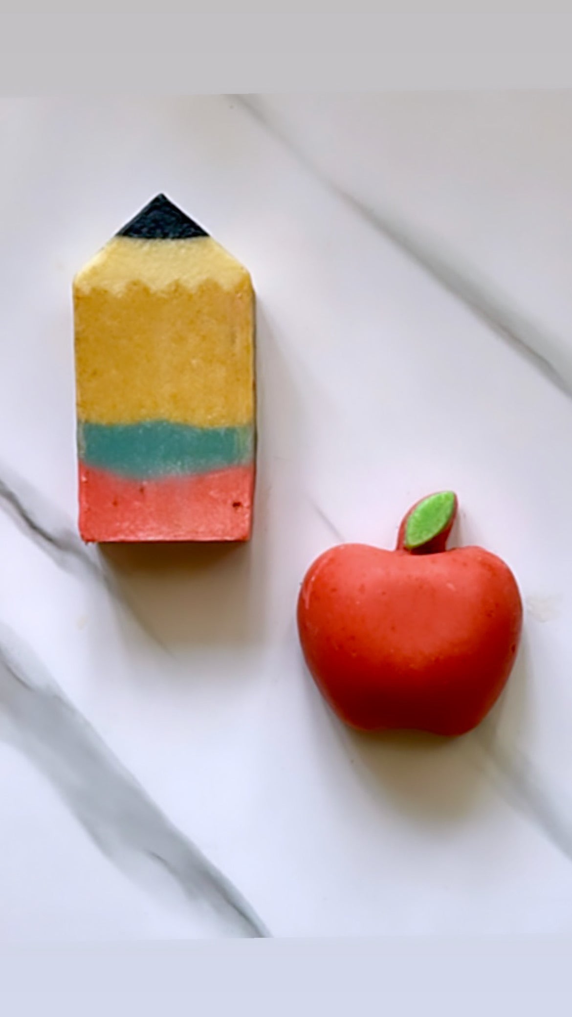 Pencil and Apple Soap