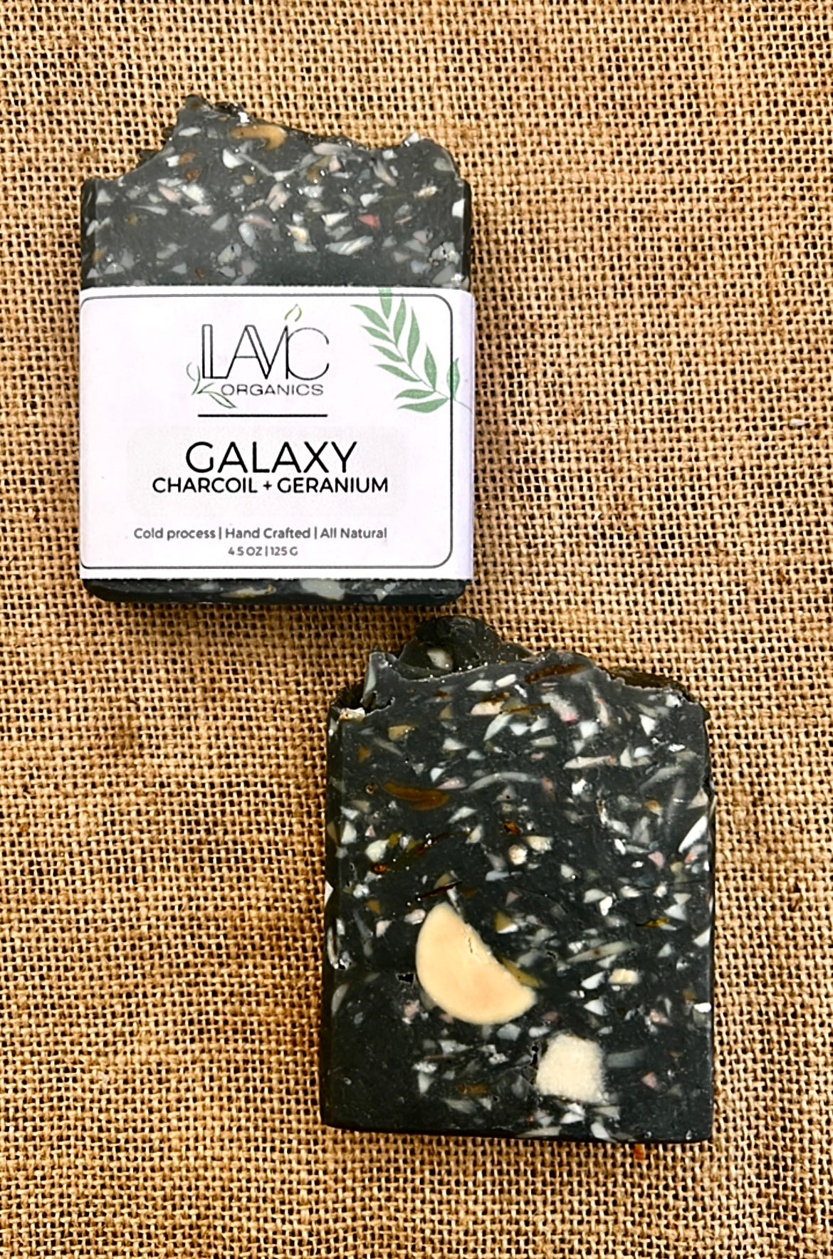GALAXY | Charcoal | Soap pieces