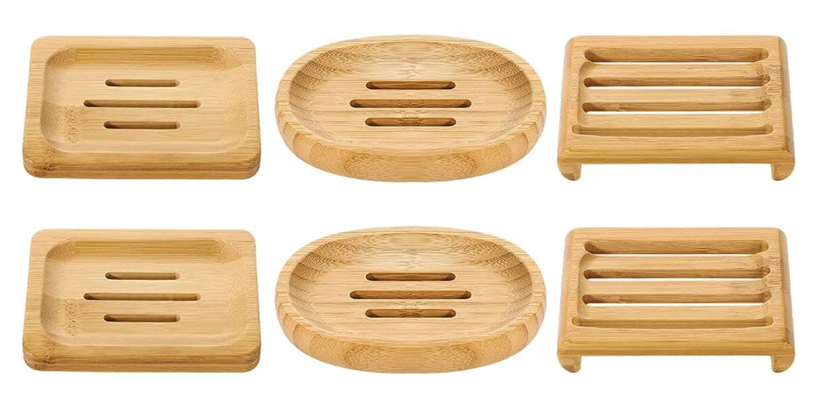 Bamboo soap dish
