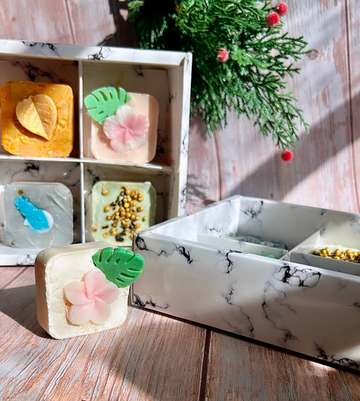 4 Sample soap gift box