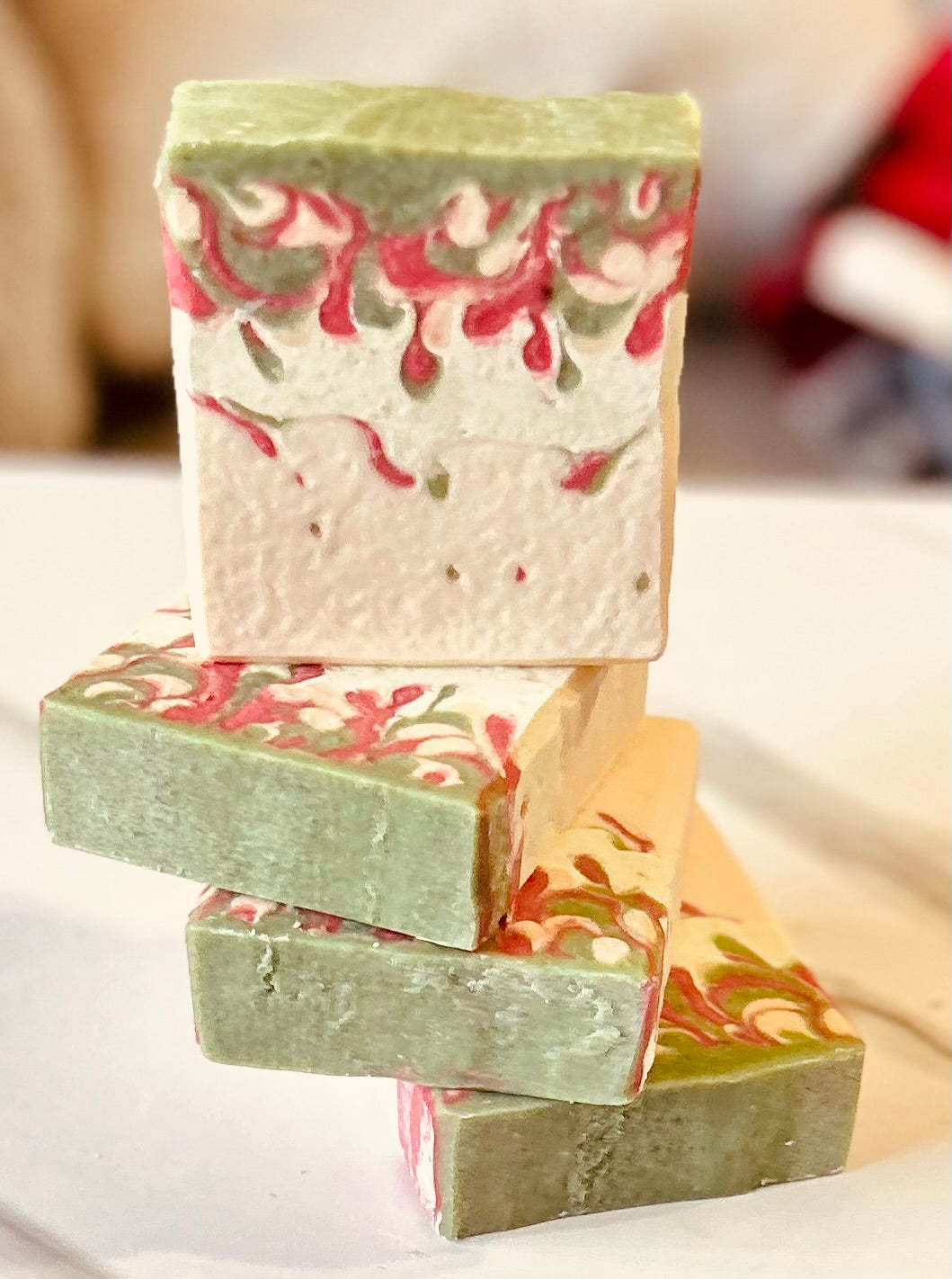 Xmas lights soap | Goat powder soap | coconut milk